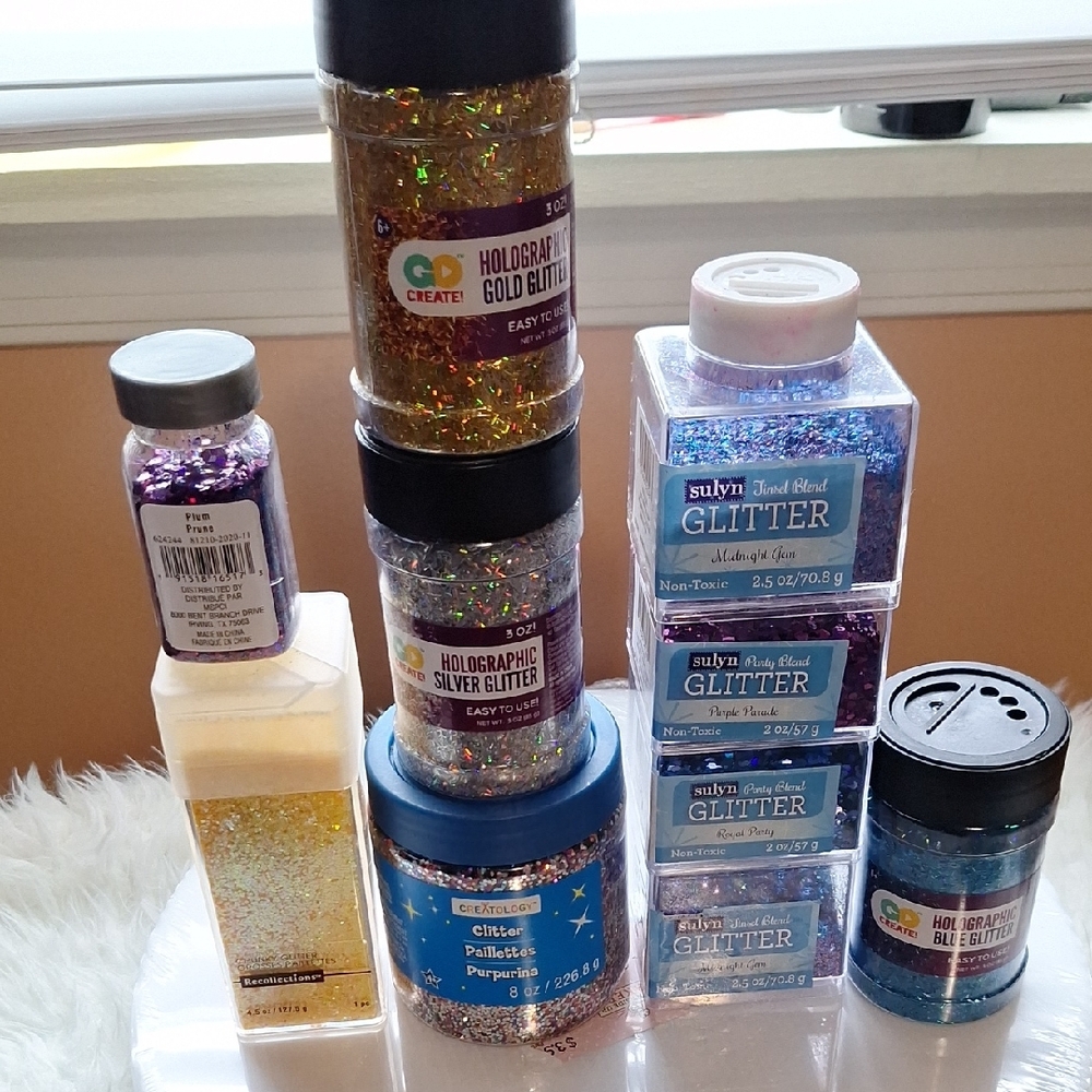 Gold and Silver Bath & Body Collection with Elegant Jars